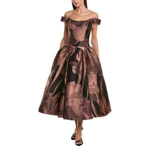 Amsale Womens  Jacquard Gown, Pink